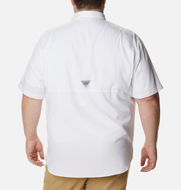 Men's Columbia PFG Tamiami II Short Sleeve Shirts White | Plus Size CA-SA861